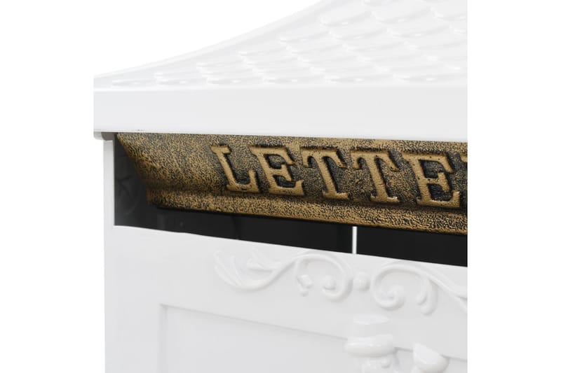 Postilaatikko pylväsmalli alumiini ruostumaton valkoinen - Valkoinen - Piha & ulkoaltaat - Piha-alue - Puutarhakoristeet & pihatarvikkeet - Postilaatikot - Postilaatikko