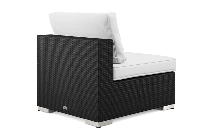 Bahamas Keskimoduuli Ulkokäyttöön Polyrottinkia - Musta - Puutarhakalusteet - Tarvikkeet ulos - Tee se itse-moduulit - Keskimoduuli ulkosohva