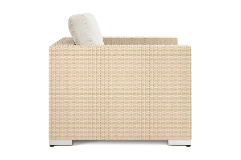 Bahamas Ulko Lounge-nojatuoli Polyrottinkia - Hiekka - Puutarhakalusteet - Puutarhatuoli - Ulkotilan nojatuolit