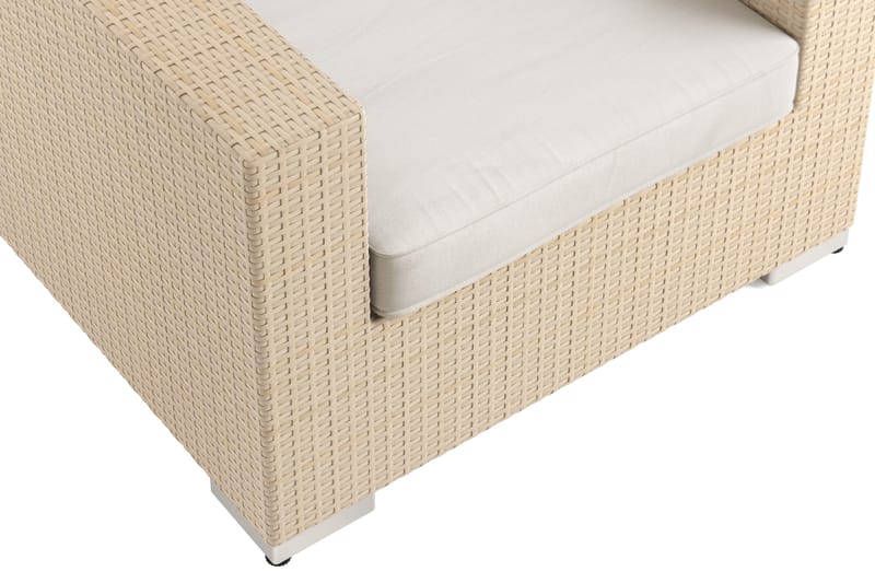 Bahamas Ulko Lounge-nojatuoli Polyrottinkia - Hiekka - Puutarhakalusteet - Puutarhatuoli - Ulkotilan nojatuolit