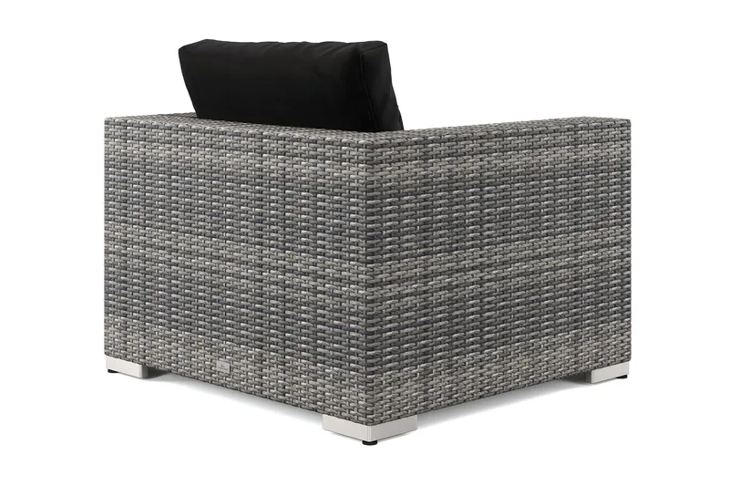 Bahamas Ulko Lounge-nojatuoli Polyrottinkia - Harmaa - Puutarhakalusteet - Puutarhatuoli - Ulkotilan nojatuolit