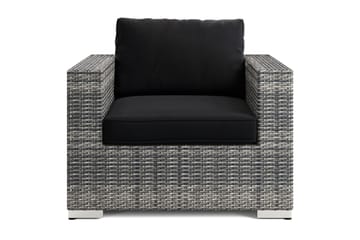 Bahamas Ulko Lounge-nojatuoli Polyrottinkia - Harmaa - Puutarhakalusteet - Puutarhatuoli - Ulkotilan nojatuolit