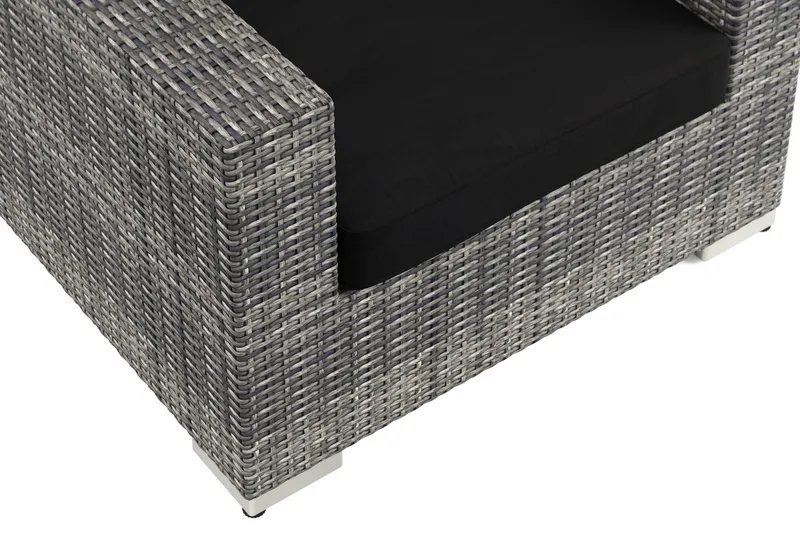 Bahamas Ulko Lounge-nojatuoli Polyrottinkia - Harmaa - Puutarhakalusteet - Puutarhatuoli - Ulkotilan nojatuolit