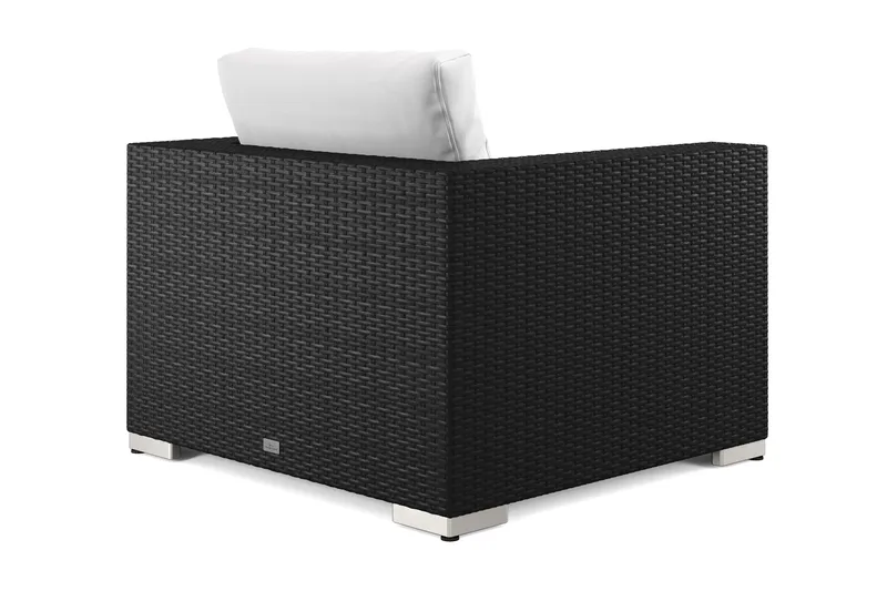 Bahamas Ulko Lounge-nojatuoli Polyrottinkia - Musta - Puutarhakalusteet - Puutarhatuoli - Ulkotilan nojatuolit