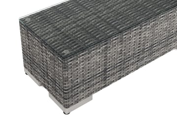 Bahamas Päätymoduuli Ulkokäyttöön 38x90 cm - Harmaa - Puutarhakalusteet - Tarvikkeet ulos - Tee se itse-moduulit