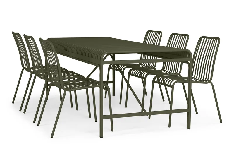 Jarva ulkoruokapöytä 200 cm - Vihreä - Puutarhakalusteet - Terassipöydät - Ruokapöytä terassille