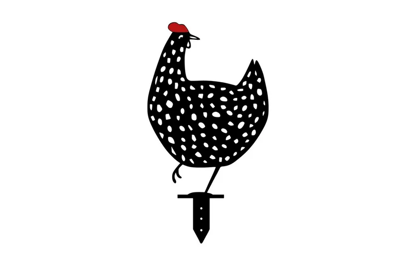 Koristeellinen puutarhan metallinen tarviksetti Kanat Musta - Musta - Piha & ulkoaltaat - Piha-alue - Puutarhakoristeet & pihatarvikkeet - Puutarhan koriste-esineet - Muovieläimet