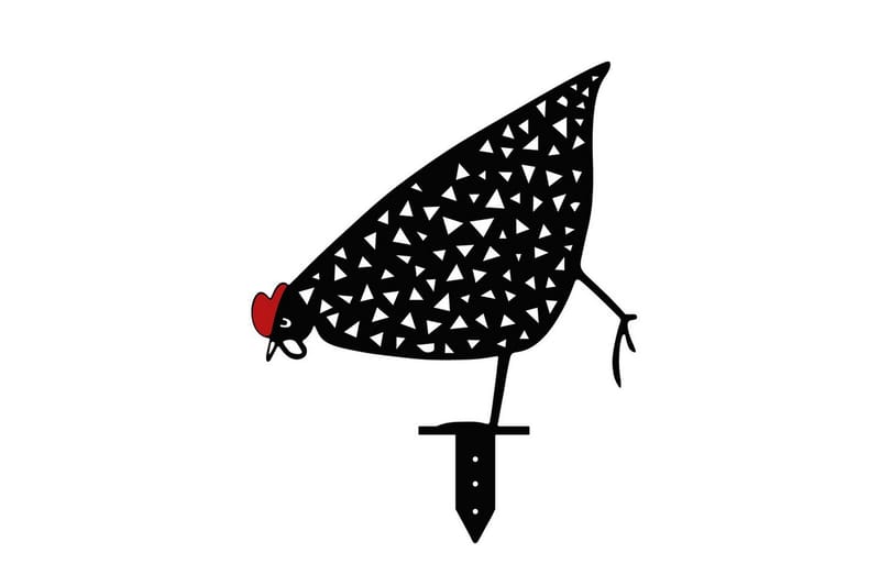 Koristeellinen puutarhan metallinen tarviksetti Kanat Musta - Musta - Piha & ulkoaltaat - Piha-alue - Puutarhakoristeet & pihatarvikkeet - Puutarhan koriste-esineet - Muovieläimet