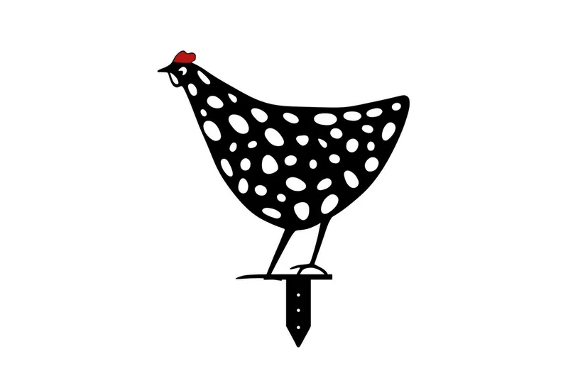 Koristeellinen puutarhan metallinen tarviksetti Kanat Musta - Musta - Piha & ulkoaltaat - Piha-alue - Puutarhakoristeet & pihatarvikkeet - Puutarhan koriste-esineet - Muovieläimet