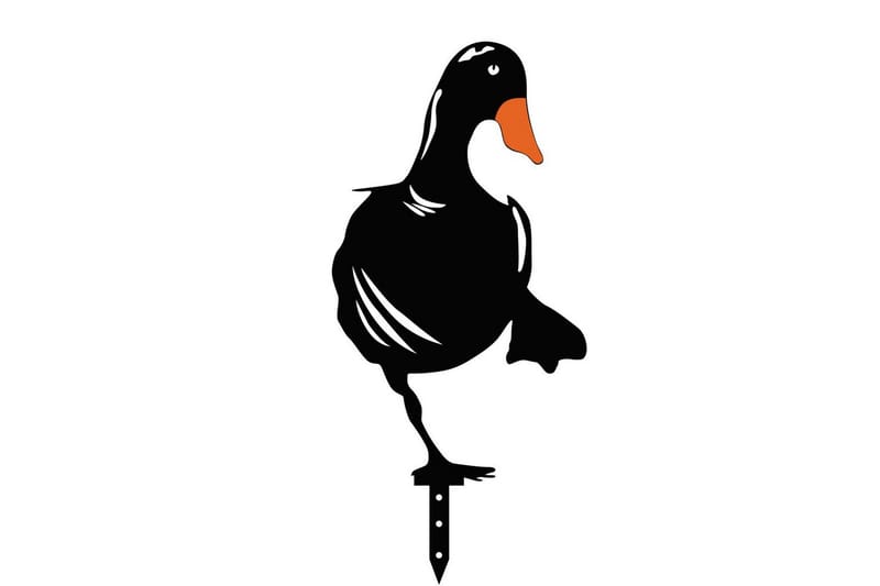 Koristeellinen puutarhan metallinen tarviksetti Ankat Musta - Musta - Piha & ulkoaltaat - Piha-alue - Puutarhakoristeet & pihatarvikkeet - Puutarhan koriste-esineet - Muovieläimet