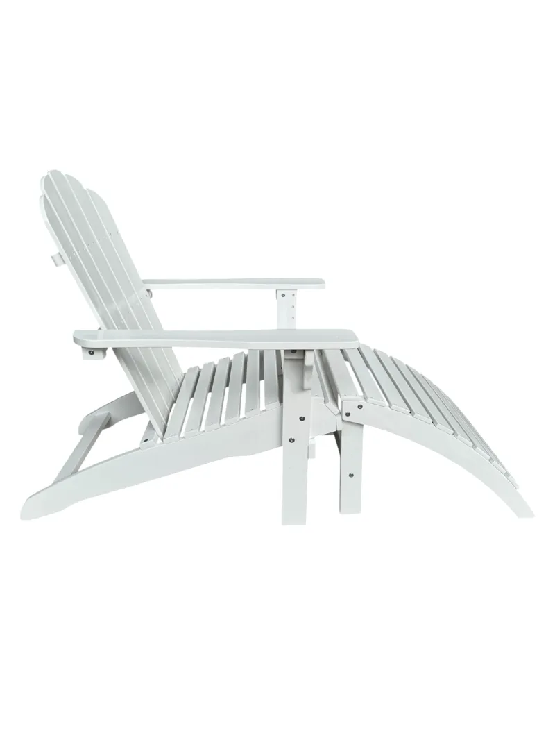 Landet ulkokansituoli - Valkoinen - Puutarhakalusteet - Puutarhatuoli - Aurinkotuoli - Kansituoli