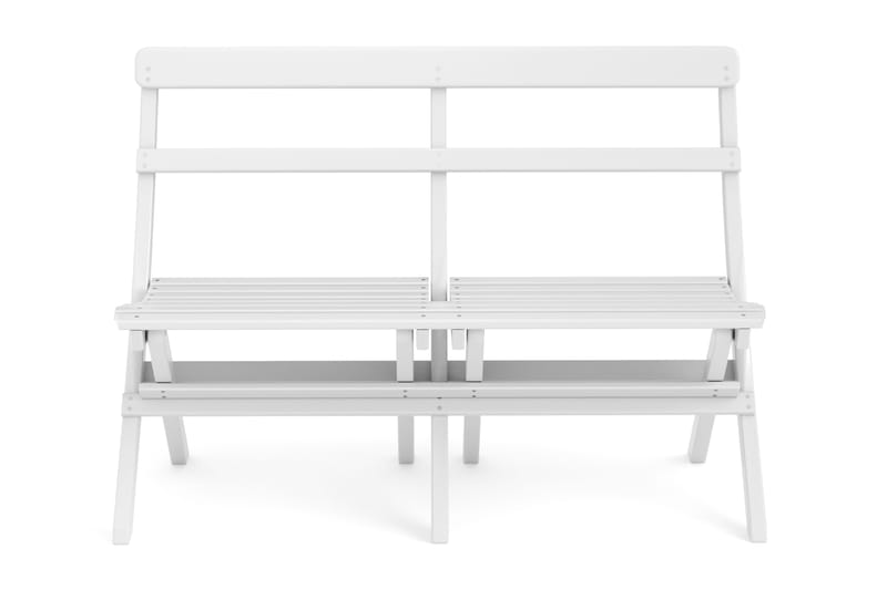 Landet Ulkosohva 110x60x89 cm - Valkoinen - Puutarhakalusteet - Ulkosohva & puutarhapenkki - Puutarhasohva