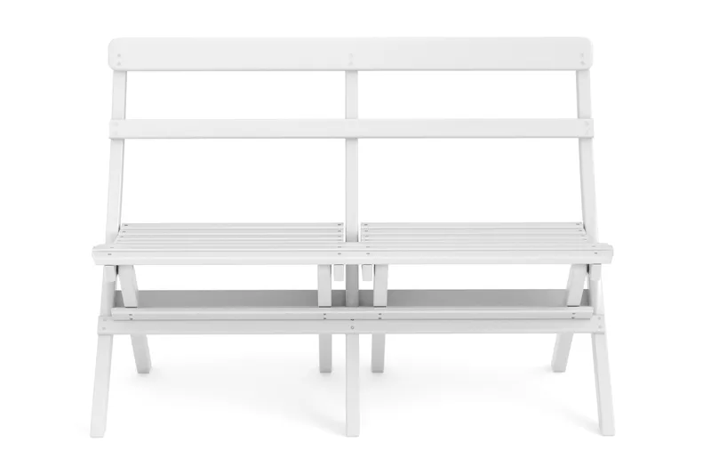 Landet ulkosohva 110x60x89 cm - Valkoinen - Puutarhakalusteet - Ulkosohva & puutarhapenkki - Puutarhasohva