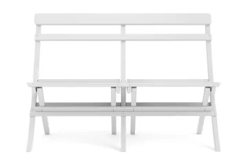 Landet ulkosohva 110x60x89 cm - Valkoinen - Puutarhakalusteet - Ulkosohva & puutarhapenkki - Puutarhasohva