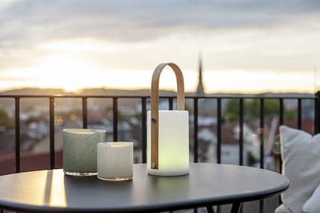 Lisa lyhty 12 cm - valkoinen ja luonnonvärinen - Piha & ulkoaltaat - Piha-alue - Puutarhakoristeet & pihatarvikkeet - Puutarhan koriste-esineet - Ulkolyhty