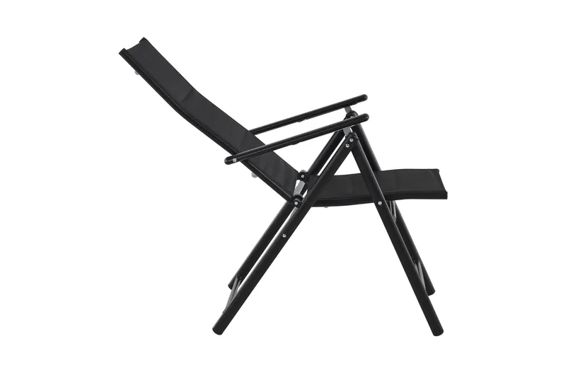 Maggie pehmustettu säädettävä ulkotuoli - Musta - Puutarhakalusteet - Puutarhatuoli - Säätötuoli