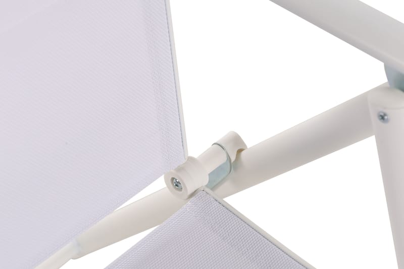 Maggie pehmustettu säädettävä ulkotuoli - Valkoinen - Puutarhakalusteet - Puutarhatuoli - Säätötuoli