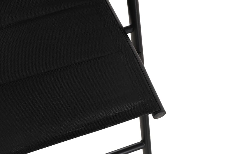 Maggie pehmustettu säädettävä ulkotuoli - Musta - Puutarhakalusteet - Puutarhatuoli - Säätötuoli