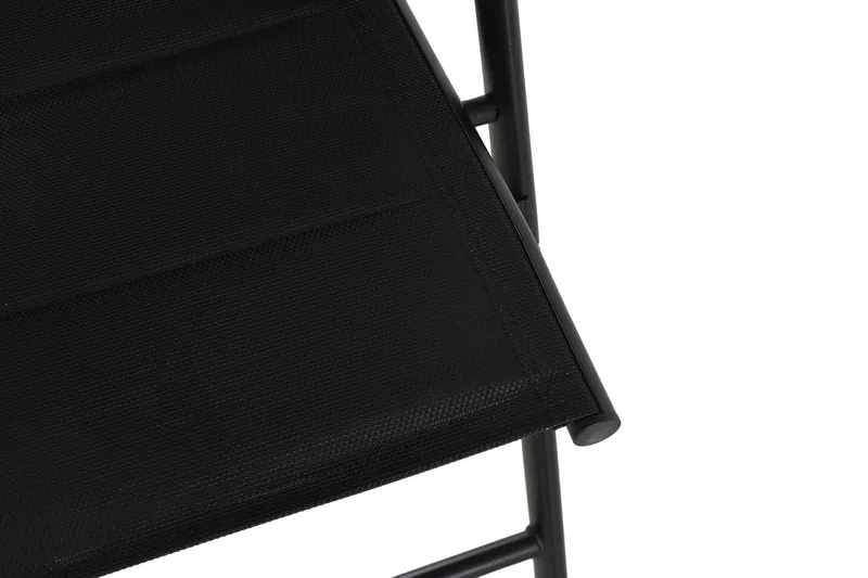 Maggie pehmustettu säädettävä ulkotuoli - Musta - Puutarhakalusteet - Puutarhatuoli - Säätötuoli