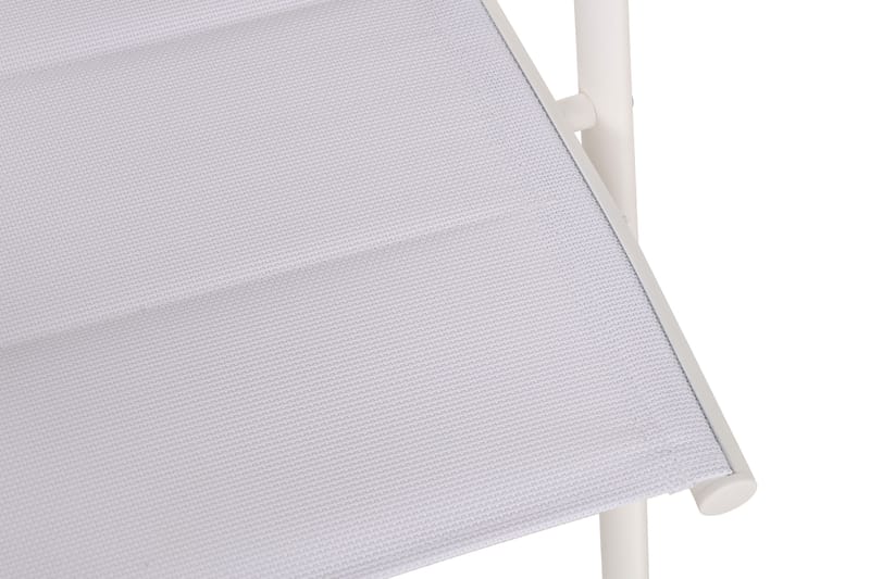 Maggie pehmustettu säädettävä ulkotuoli - Valkoinen - Puutarhakalusteet - Puutarhatuoli - Säätötuoli