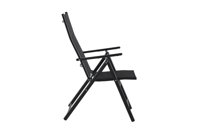 Maggie pehmustettu säädettävä ulkotuoli - Musta - Puutarhakalusteet - Puutarhatuoli - Säätötuoli