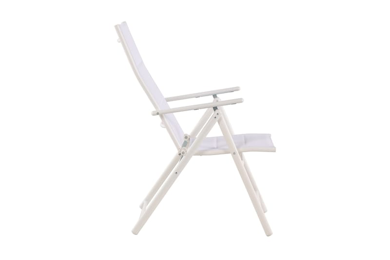 Maggie pehmustettu säädettävä ulkotuoli - Valkoinen - Puutarhakalusteet - Puutarhatuoli - Säätötuoli