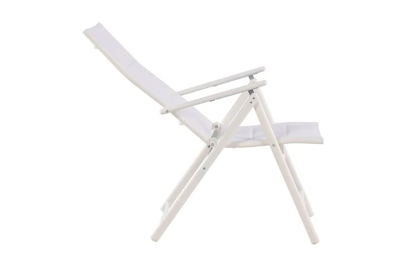 Maggie pehmustettu säädettävä ulkotuoli - Valkoinen - Puutarhakalusteet - Puutarhatuoli - Säätötuoli