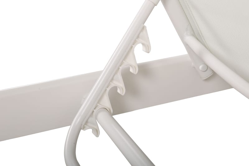 Monaco Aurinkovuode - Valkoinen - Puutarhakalusteet - Puutarhatuoli - Aurinkosänky & aurinkovaunu