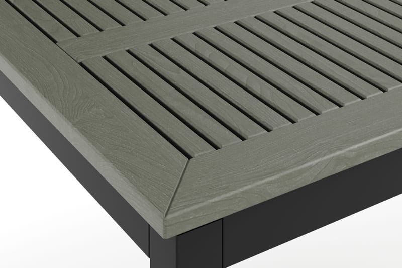 Monaco jatkettava ulkopöytä 150–250x90 cm - Musta/Harmaa - Puutarhakalusteet - Terassipöydät - Ruokapöytä terassille