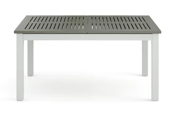 Monaco jatkettava ulkopöytä 150–250x90 cm - Valkoinen/Harmaa - Puutarhakalusteet - Terassipöydät - Ruokapöytä terassille