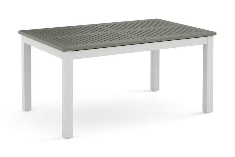 Monaco jatkettava ulkopöytä 150–250x90 cm, Valkoinen/Harmaa