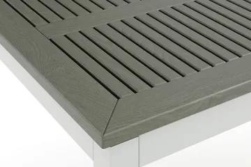 Monaco jatkettava ulkopöytä 150–250x90 cm - Valkoinen/Harmaa - Puutarhakalusteet - Terassipöydät - Ruokapöytä terassille