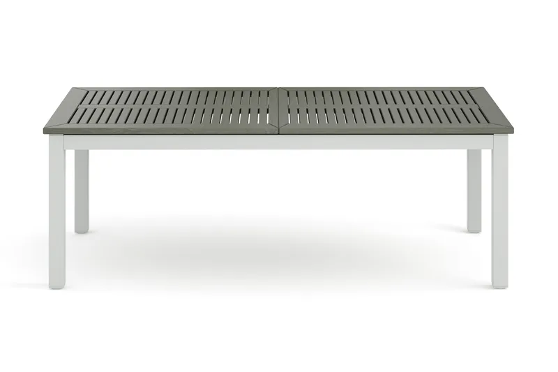 Monaco jatkettava ulkopöytä 210/310x90 cm - Valkoinen/Harmaa - Puutarhakalusteet - Terassipöydät - Ruokapöytä terassille
