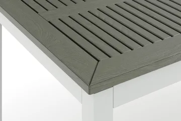 Monaco jatkettava ulkopöytä 210/310x90 cm - Valkoinen/Harmaa - Puutarhakalusteet - Terassipöydät - Ruokapöytä terassille