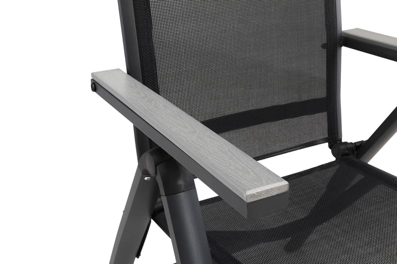 Monaco Light -säätötuoli ulkokäyttöön - Musta - Puutarhakalusteet - Puutarhatuoli - Säätötuoli