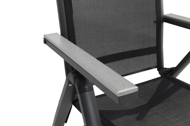 Monaco Light -säätötuoli ulkokäyttöön - Musta - Puutarhakalusteet - Puutarhatuoli - Säätötuoli