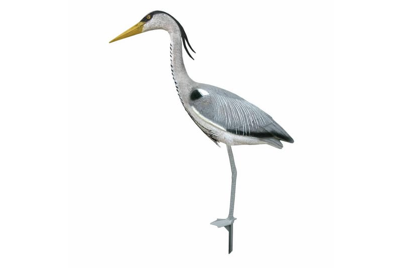 Ubbink Eläinhahmo haikara 84 cm - Harmaa - Piha & ulkoaltaat - Piha-alue - Puutarhakoristeet & pihatarvikkeet - Puutarhan koriste-esineet - Muovieläimet