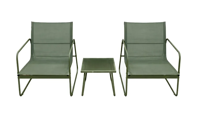 Pelanda ulkokäyttöön tarkoitettu kahvilasetti, Vihreä