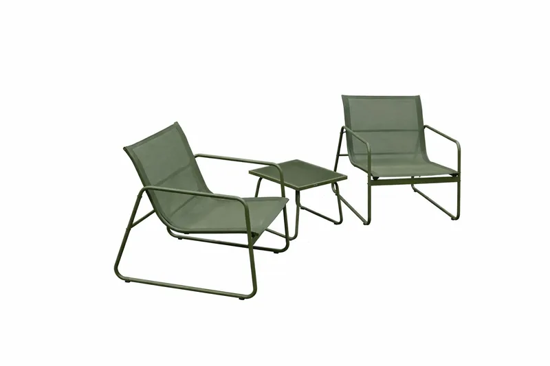 Pelanda ulkokäyttöön tarkoitettu kahvilasetti - Vihreä - Puutarhakalusteet - Terassiryhmät - Oleskeluryhmät