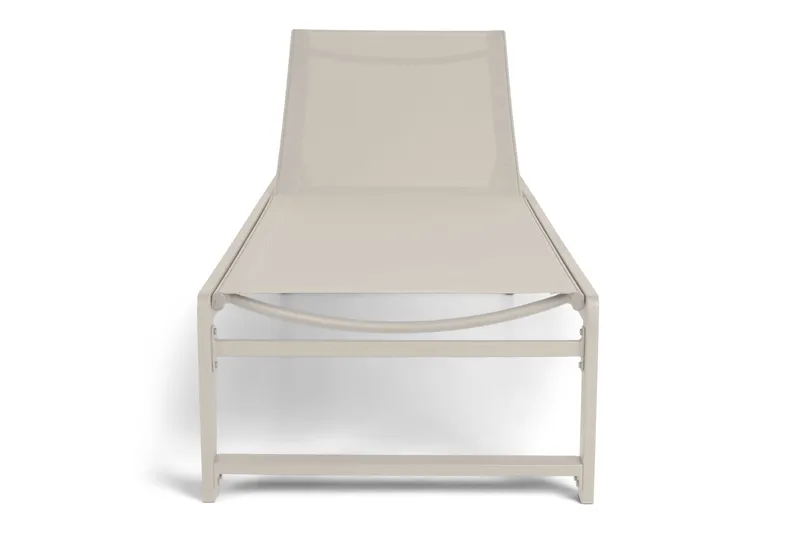 Sanna Aurinkotuoli Säädettävällä Selkänojalla - Beige - Puutarhakalusteet - Puutarhatuoli - Aurinkosänky & aurinkovaunu