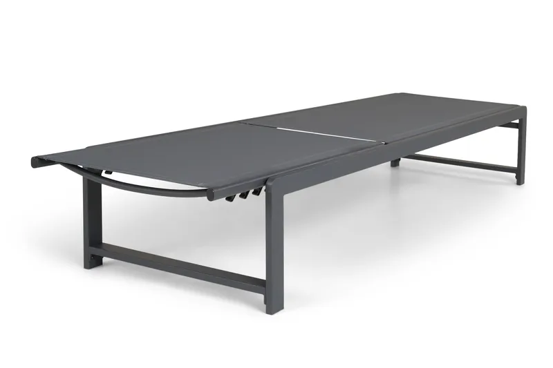 Sanna Aurinkotuoli Säädettävällä Selkänojalla - Musta - Puutarhakalusteet - Puutarhatuoli - Aurinkosänky & aurinkovaunu