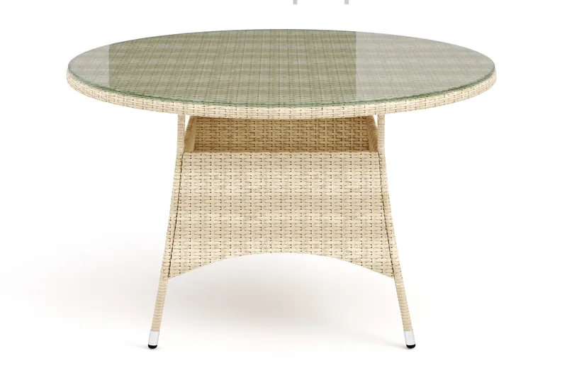 Thor-pöytä ulkokäyttöön pyöreä 140 cm - Beige - Puutarhakalusteet - Terassipöydät - Ruokapöytä terassille