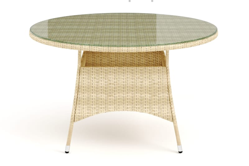 Thor-pöytä ulkokäyttöön pyöreä 140 cm - Beige - Puutarhakalusteet - Terassipöydät - Ruokapöytä terassille