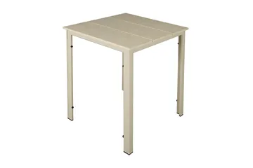 Tunis ulkokahvipöytä 70x70 cm - Beige/Beige - Puutarhakalusteet - Terassipöydät - Kahvilapöytä