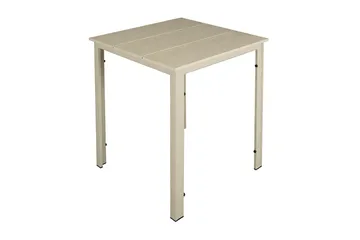 Tunis ulkokahvipöytä 70x70 cm - Beige/Beige - Puutarhakalusteet - Terassipöydät - Kahvilapöytä