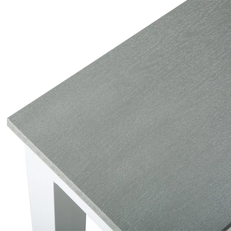 Tunis ulkokahvipöytä 70x70 cm - Valkoinen/Harmaa - Puutarhakalusteet - Terassipöydät - Kahvilapöytä