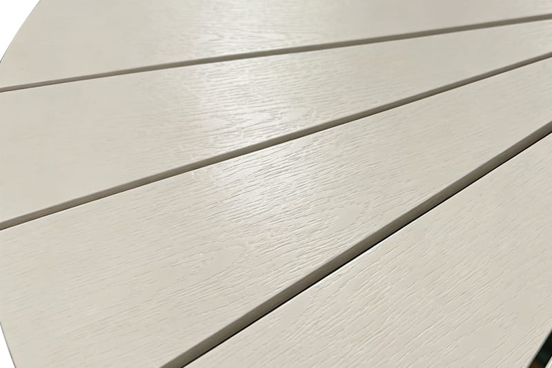 Tunis ulkoruokapöytä 120 cm pyöreä - Beige/Beige - Puutarhakalusteet - Terassipöydät - Ruokapöytä terassille