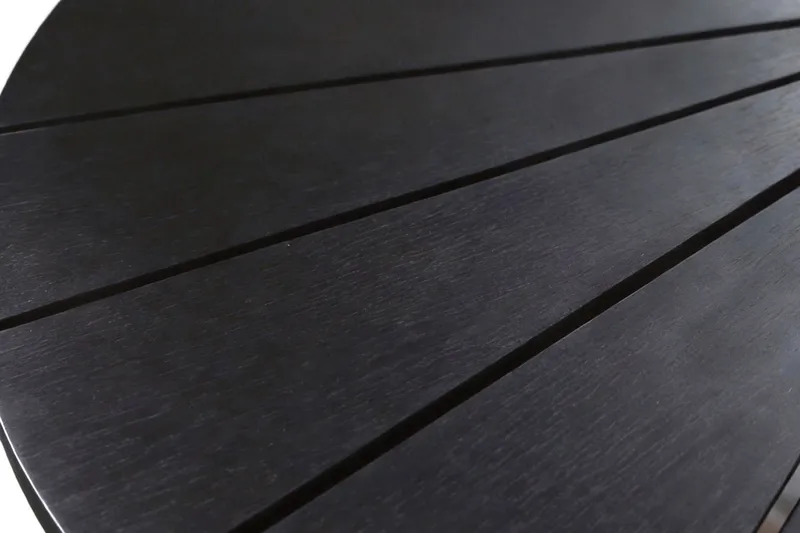 Tunis ulkoruokapöytä 120 cm pyöreä - Musta/Musta - Puutarhakalusteet - Terassipöydät - Ruokapöytä terassille