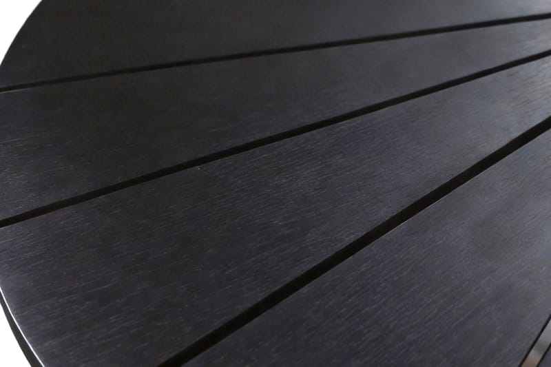 Tunis ulkoruokapöytä 120 cm pyöreä - Musta/Musta - Puutarhakalusteet - Terassipöydät - Ruokapöytä terassille