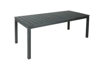 Tunis ulkoruokapöytä 205/305x90 cm suorakulmainen, jatkettava - Musta/Musta - Puutarhakalusteet - Terassipöydät - Ruokapöytä terassille